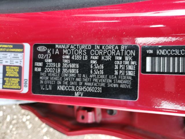 2017 KIA NIRO EX KNDCC3LC6H5060231