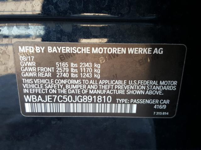 2018 BMW 540 XI WBAJE7C50JG891810