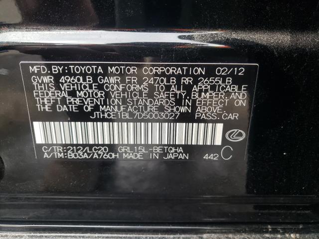 2013 LEXUS GS 350 JTHCE1BL7D5003027