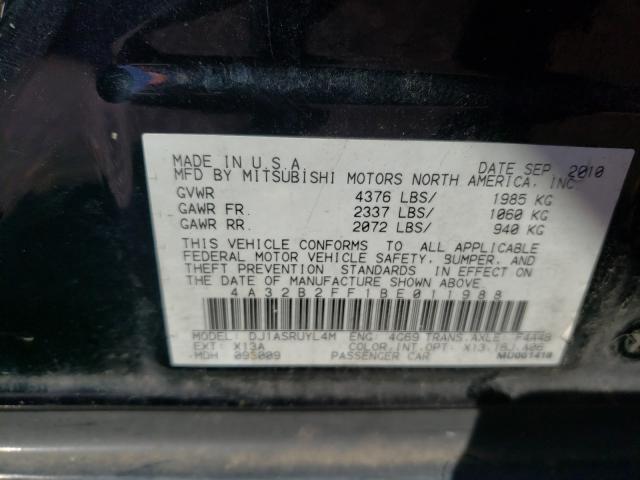 2011 MITSUBISHI GALANT FE 4A32B2FF1BE011988