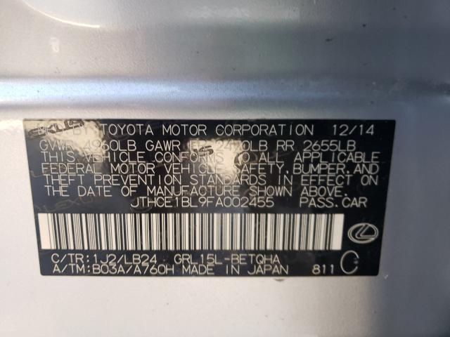 2015 LEXUS GS 350 JTHCE1BL9FA002455