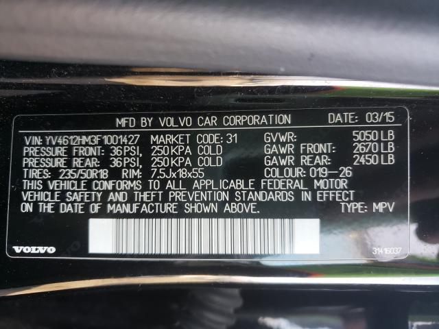 2015 VOLVO V60 CROSS YV4612HM3F1001427