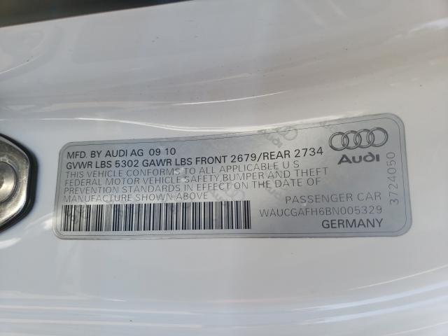 2011 AUDI S5 PREMIUM WAUCGAFH6BN005329