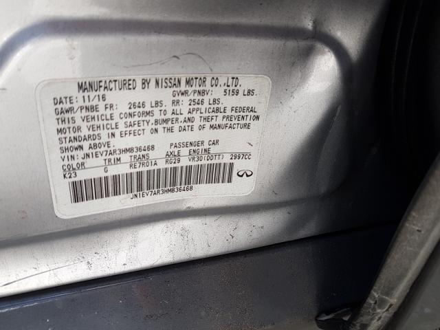 2017 INFINITI Q50 PREMIU JN1EV7AR3HM836468