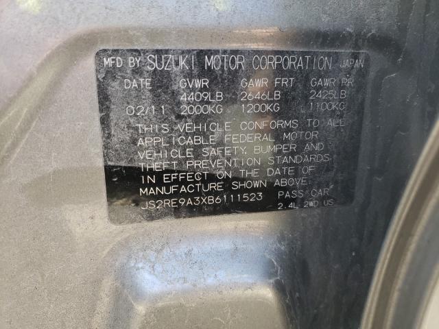 2011 SUZUKI KIZASHI SE JS2RE9A3XB6111523