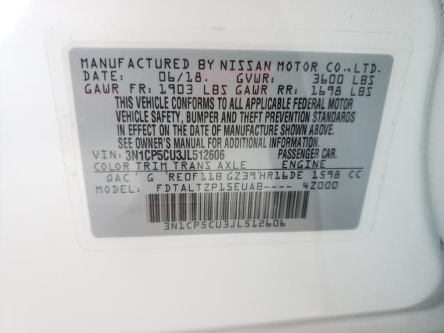 2018 NISSAN KICKS S 3N1CP5CU3JL512606