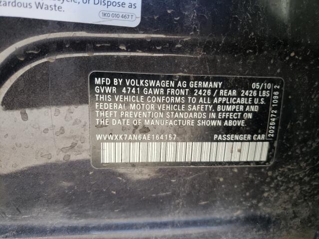 2010 VOLKSWAGEN PASSAT KOM WVWXK7AN6AE164157