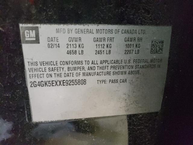 2014 BUICK REGAL 2G4GK5EXXE9255808