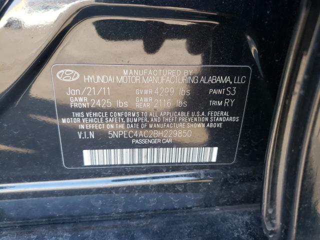 2011 HYUNDAI SONATA LIM 5NPEC4AC2BH229850