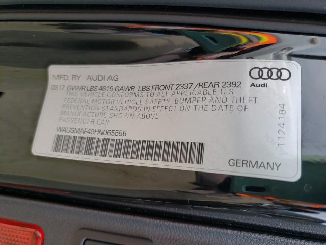 2017 AUDI A4 ULTRA P WAUGMAF49HN065556