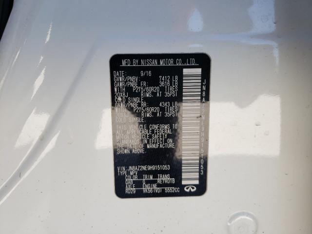 2017 INFINITI QX80 BASE JN8AZ2NE9H9151053