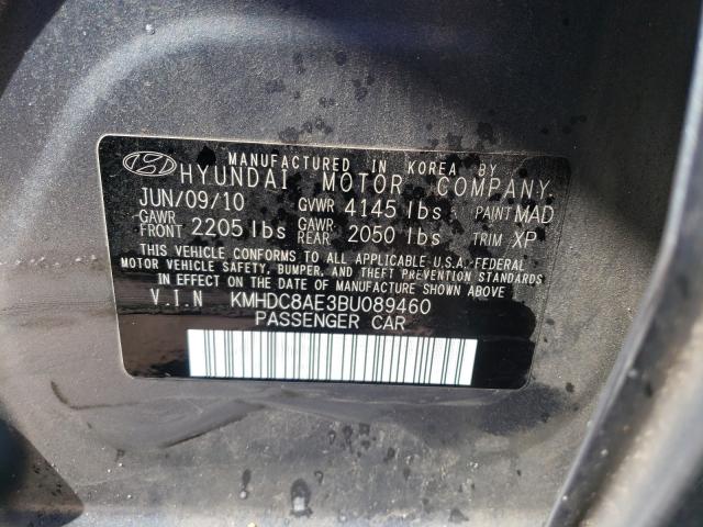 2011 HYUNDAI ELANTRA TO KMHDC8AE3BU089460