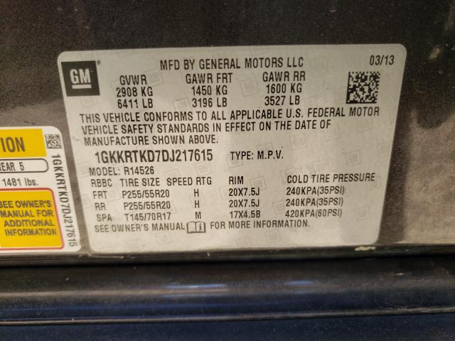 2013 GMC ACADIA DEN 1GKKRTKD7DJ217615
