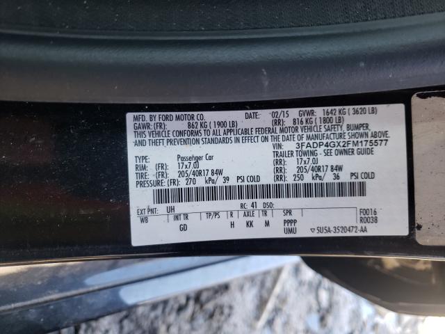 2015 FORD FIESTA ST 3FADP4GX2FM175577