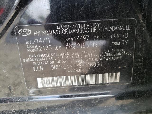 2011 HYUNDAI SONATA SE - 5NPEC4AB7BH316036