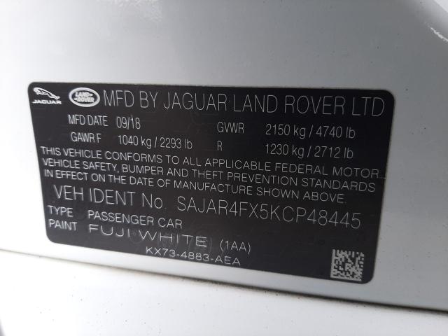 2019 JAGUAR XE SAJAR4FX5KCP48445