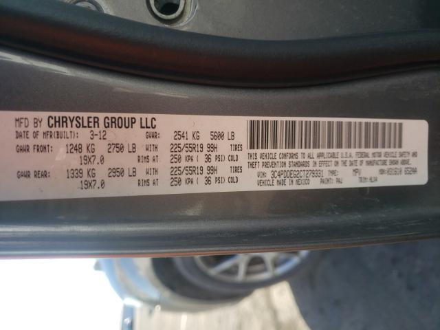 2012 DODGE JOURNEY 3C4PDDEG2CT279331