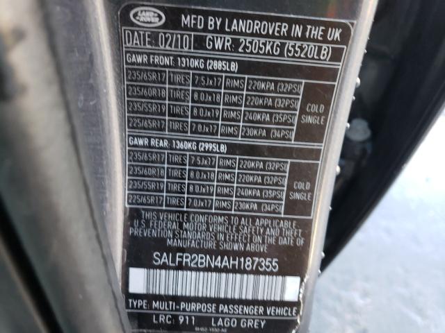 2010 LAND ROVER LR2 HSE SALFR2BN4AH187355