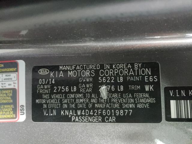 2015 KIA K900 KNALW4D42F6019877