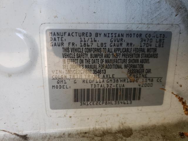 2017 NISSAN VERSA NOTE - 3N1CE2CP8HL354613