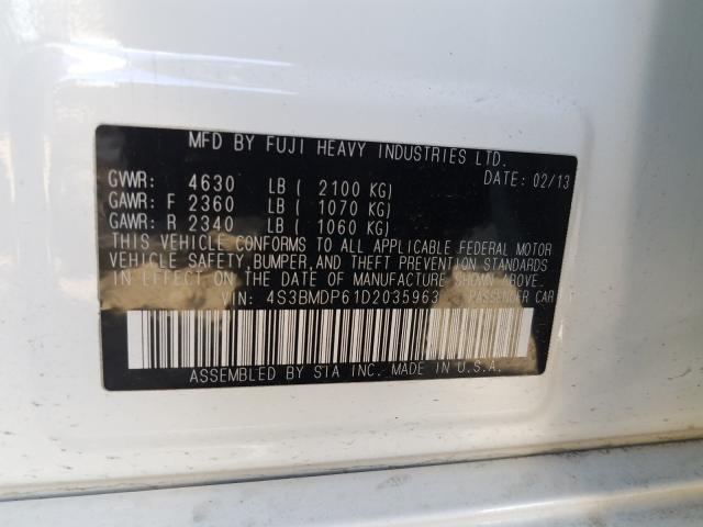 2013 SUBARU LEGACY 3.6 4S3BMDP61D2035963