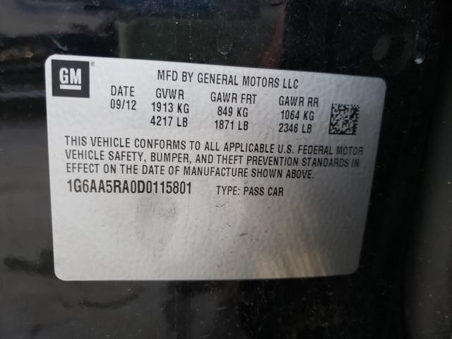 2013 CADILLAC ATS 1G6AA5RA0D0115801