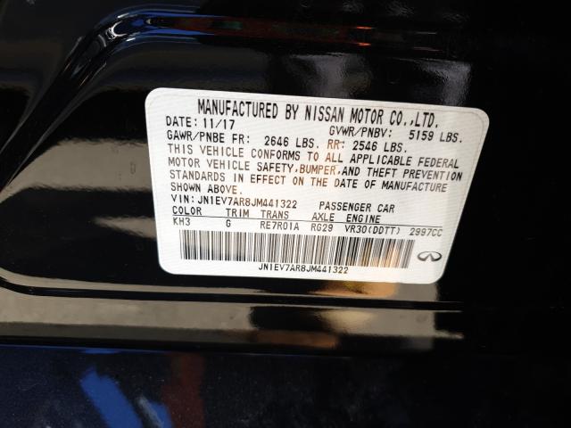 2018 INFINITI Q50 LUXE JN1EV7AR8JM441322