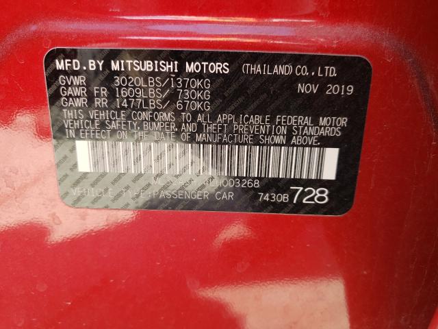 2020 MITSUBISHI MIRAGE ES ML32A3HJ4LH003268