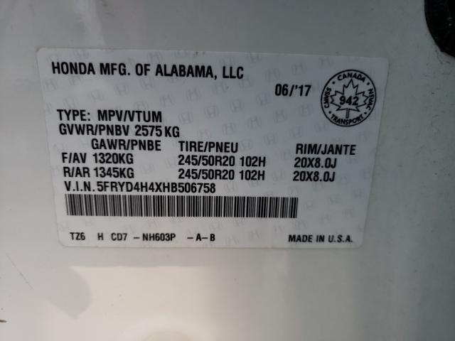 2017 ACURA MDX NAVI 5FRYD4H4XHB506758