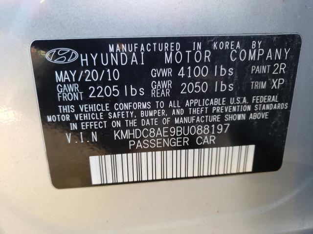 2011 HYUNDAI ELANTRA TO KMHDC8AE9BU088197
