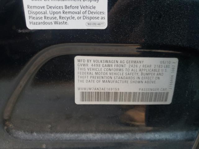 2010 VOLKSWAGEN PASSAT KOM WVWJM7AN2AE169159