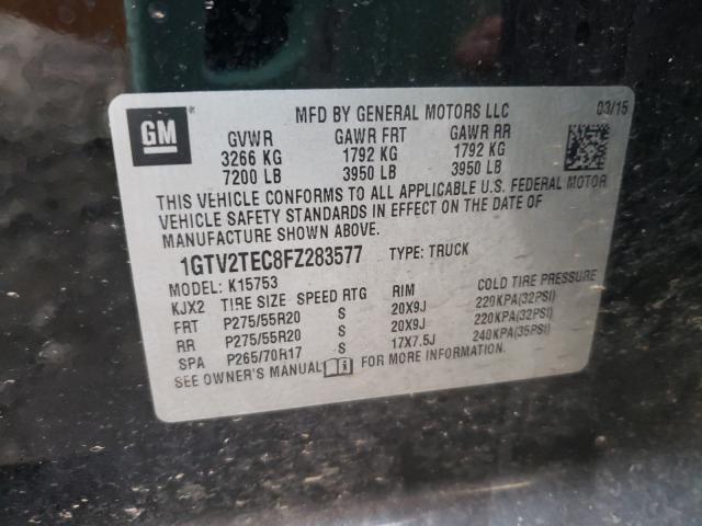 2015 GMC SIERRA K15 - 1GTV2TEC8FZ283577