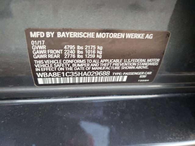 2017 BMW 330E WBA8E1C35HA029688