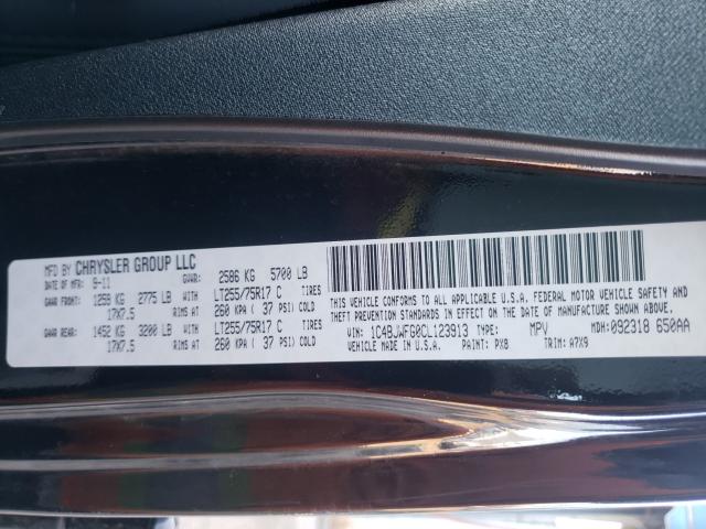 2012 JEEP WRANGLER U 1C4BJWFG0CL123913