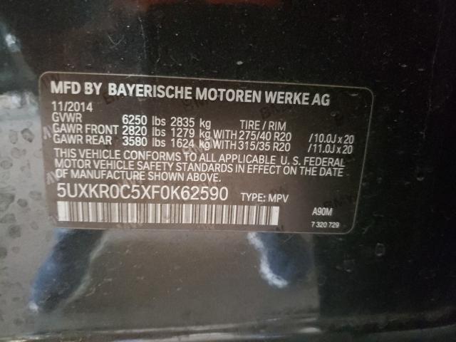 2015 BMW X5 XDRIVE3 5UXKR0C5XF0K62590