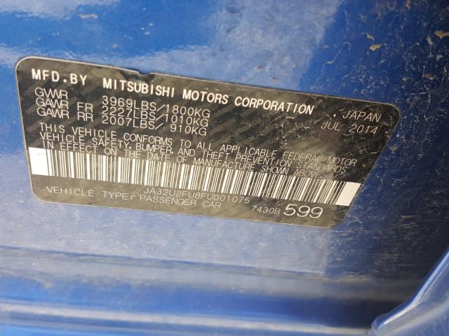 2015 MITSUBISHI LANCER ES JA32U2FU8FU001075