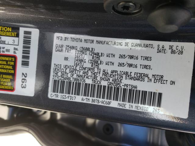 2020 TOYOTA TACOMA DOU 3TYCZ5AN8LT006936
