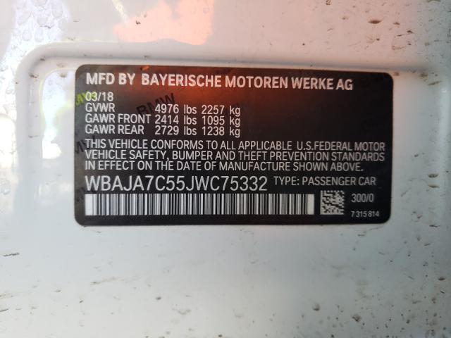 2018 BMW 530 XI WBAJA7C55JWC75332