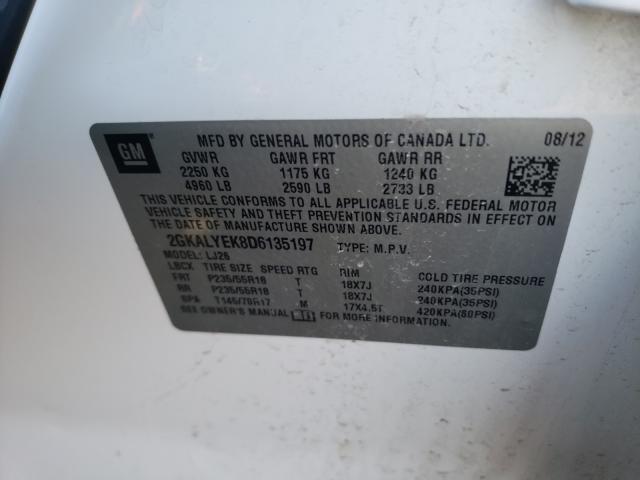 2013 GMC TERRAIN DE 2GKALYEK8D6135197