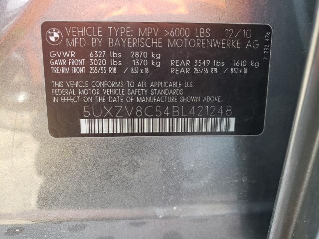 2011 BMW X5 XDRIVE5 5UXZV8C54BL421248