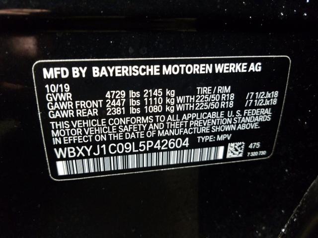 2020 BMW X2 XDRIVE2 WBXYJ1C09L5P42604
