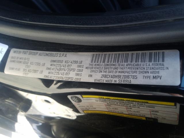 2014 FIAT 500L TREKK ZFBCFADH9EZ016785