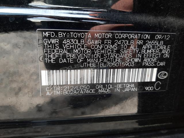 2013 LEXUS GS 350 JTHBE1BL7D5015903