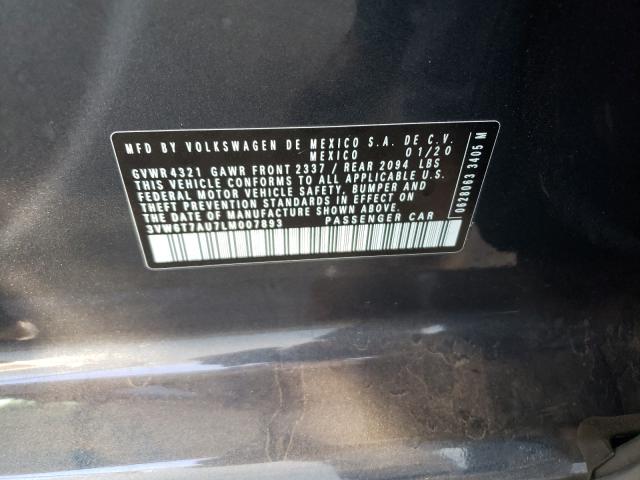 2020 VOLKSWAGEN GTI S 3VW6T7AU7LM007893