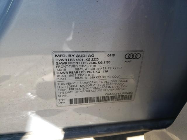 2018 AUDI Q3 PREMIUM WA1JCCFS9JR034452