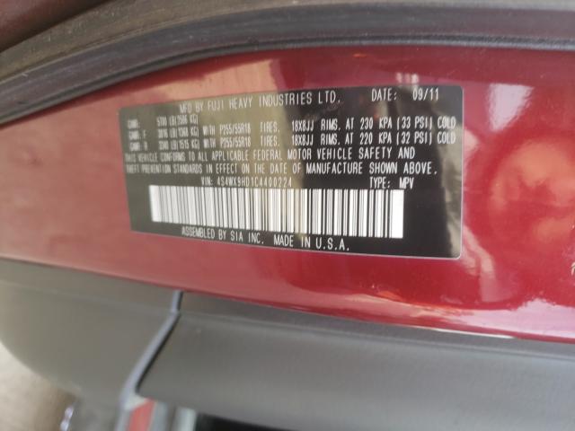 2012 SUBARU TRIBECA LI 4S4WX9HD1C4400224