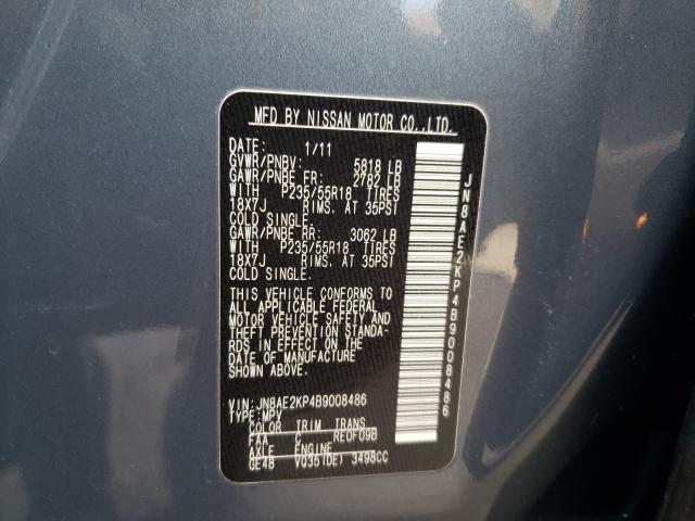 2011 NISSAN QUEST JN8AE2KP4B9008486