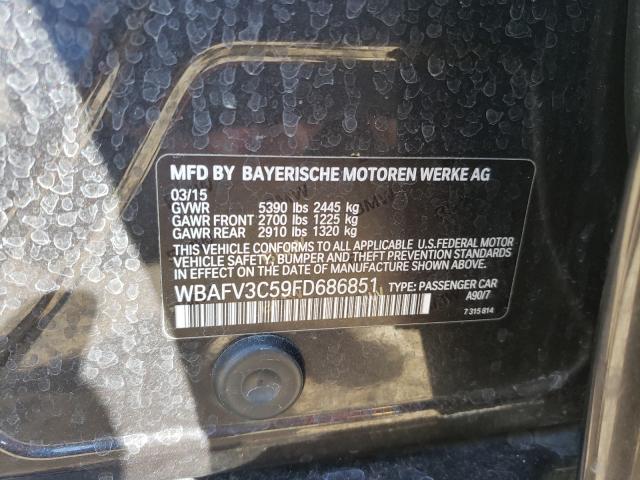 2015 BMW 535 D XDRI WBAFV3C59FD686851