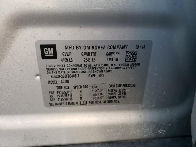 2015 BUICK ENCORE CON KL4CJFSB0FB044017