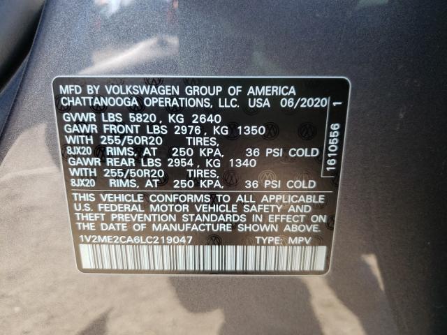 2020 VOLKSWAGEN ATLAS CROS 1V2ME2CA6LC219047